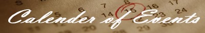 Calendar of Events Banner